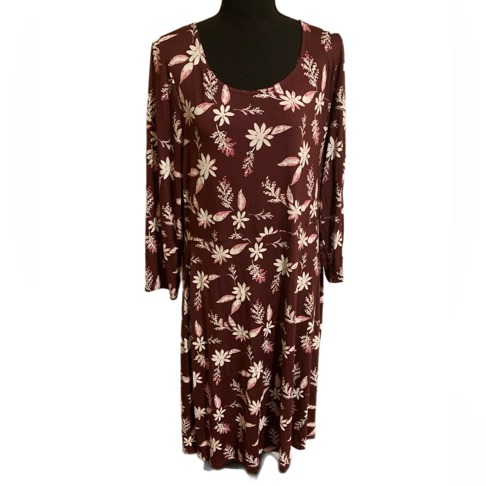 EUC With Tags Dip Long Sleeve Midi Dress XL